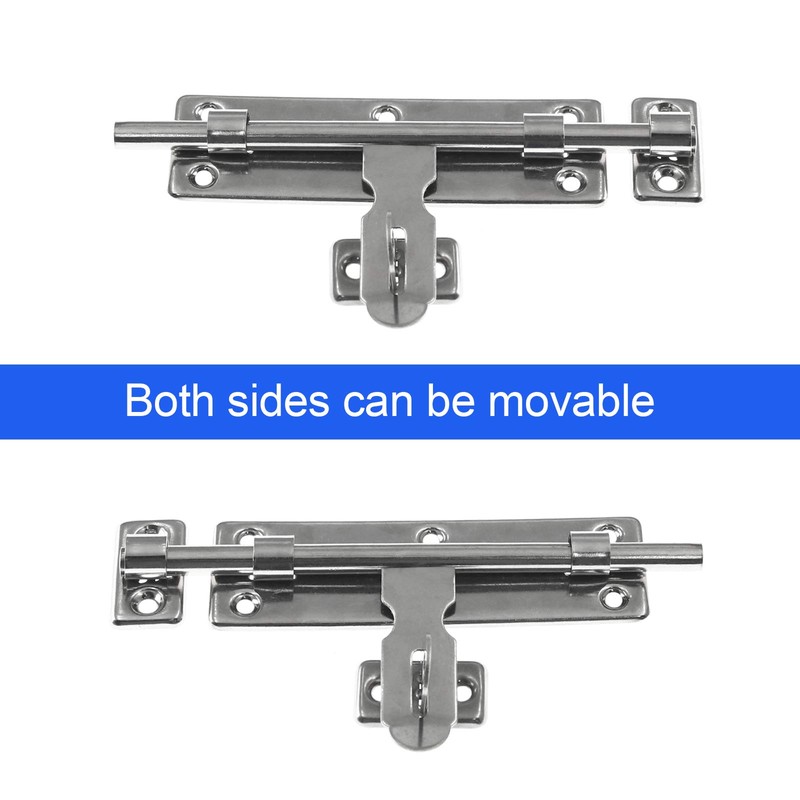 LDEXIN 2 Pcs Sliding Bolt Latch Lock, 7 Inch Heavy