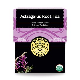 Buddha Teas Organic Astragalus Root Tea - OU Kosher, USDA Organic, CCOF, 18 Bleach-Free Tea Bag