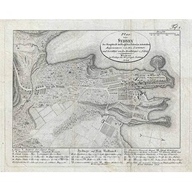 Historic Map : Sydney, New South Wales, Australia, Lesueur and Boullanger, 1808, Vintage Wall D?or : 24in x 18in
