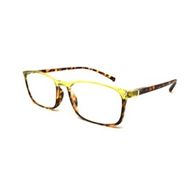 ColorViper Basic everyday Designer Reader (square light green tortoise, 2.75)