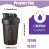 KHAOP Protein Shaker Bottle 400 ml with Stainless Steel Mixing