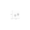 Solid 925 Sterling Silver Fleur de lis Post Studs Earrings