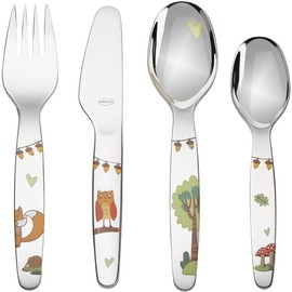 Rösle Kitchen Children's Cutlery Set, Stainless Steel, Print, One Size