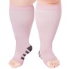 Ancrina Toeless Plus Size Compression Socks for Women Open Toe