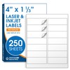 Spartan Industrial Printable Laser and Inkjet Labels - 4" X