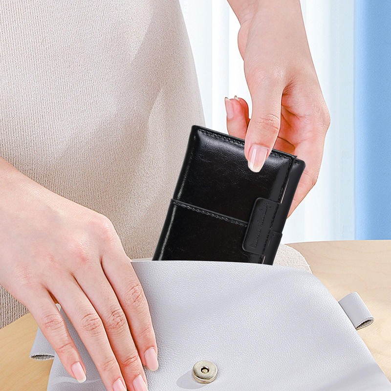 MultiValue Womens Wallet Small, PU Leather Trifold Wallet Simple Compact