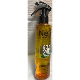 NELLY PROFESSIONAL GOLD 24K KERATIN LIQUID KERATIN 6.75FLOZ SPRAY