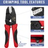 Sopoby Crimping Tool For Heat Shrink Connectors with 300PCS Marine