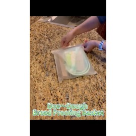 Doe~Dough Non-stick Silicon Bread Proofing Basket, Washable Baking Bowl, Home Baking Kit