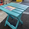 Adams Quik-Fold Side Table-Teal - Low Price End Of Season