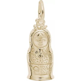 Rembrandt Gold-Plated Sterling Silver Matryoshka Doll Charm by Rembrandt