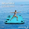 Inflatable Floating Platform，Inflatable Floating Dock，Multi-Scene Water Floating Platform，Suitable for Rivers,