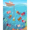 Nayumi Tablero Juego Educativo Montessori Pesca Letra Número Animal