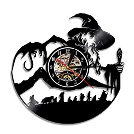 Smotly Lord of the Rings Theme Vinyl Wall Clock Digital Wall Clock A Wall Clock Gift for Lovers