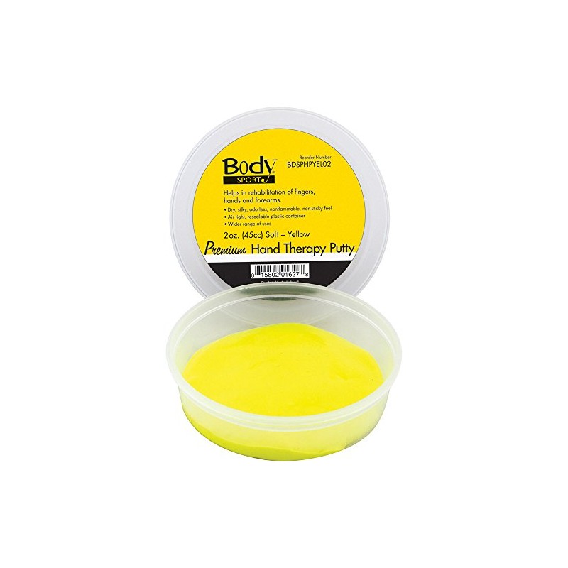 BodyMed Premium Hand Therapy Putty 80oz (5LB) Yellow, Soft