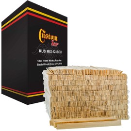 Custom Shop Craft and Paint Stirrers - 12" Premium Grade Wood - Full Case of 1000