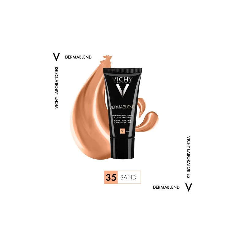 Vichy Dermablend Fluido Base Maquillaje Tono Sand 30ml