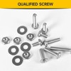 Mywish 740Pcs #4-40#6-32#8-32#10-24 Machine Screw Assortment Kit, Phillips Pan Head