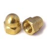Brass Dome Cap Cover Nuts, 1/2 BSF Thread, 2 Pack