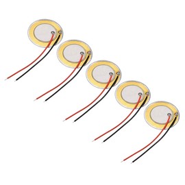 uxcell 5Pcs Piezo Discs 27mm Acoustic Pickup Transducer Microphone Trigger Buzzer CBG Guitar