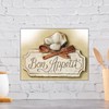 BON APPETIT METAL TIN WALL PLAQUE SIGN NOVELTY GIFT KITCHEN
