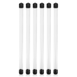 ULTECHNOVO 6 Pcs Agarwood Tube Storage Tube Round Tube with Lid Portable Clear Round Tube Acrylic