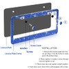 2 Pack Bling License Plate Frame，Handcrafted Bling Rhinestone Premium Stainless