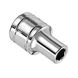 Kozelo 6 Point Shallow Socket - [3/8 Inch x 6mm] Square Drive for Car Mechanical Equipment Repair Use, CR-V Steel Metric Sizes