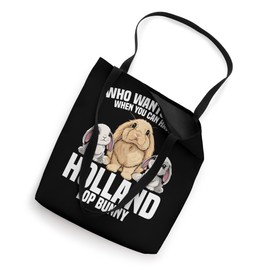 Holland Lop Bunny Plush Costume Lover Mama Hollland Lop Tote Bag