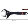 Sharp-tec Adjustable Wrench 50mm 10" Wide Jaw Opening Adjustable Wrench