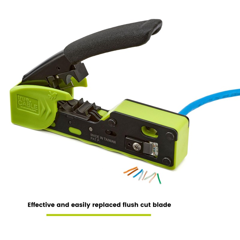 trueCABLE Crimp Tool for Pass Through RJ45 - All-in-One Ethernet