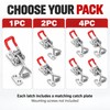 4 Pack Adjustable Toggle Latch Clamps, 360 lb Heavy Duty