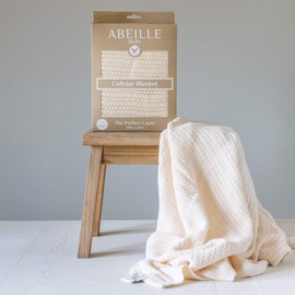 Abeille Cotton Cellular Blanket Cream