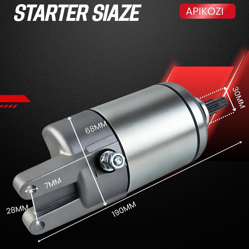Starter Motor Fits for Foreman Rubicon 500 TRX500FA 2001-2014 TRX500FGA