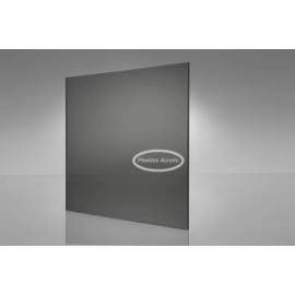 PlasticsAcrylic Dark Gray/Smoke Transparent Acrylic sheet 1/8" x 5-1/2" x 5-1/2" (#2074)