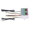 Dual Temperature Controller Waterproof Digital Thermostat with Data Storage for