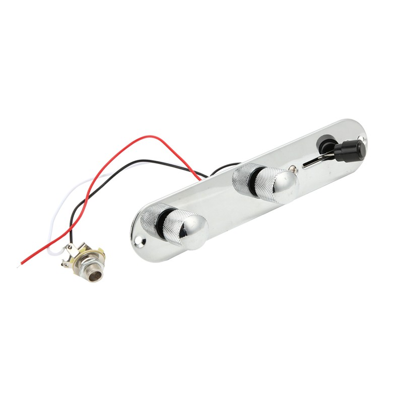 Chrome Plated Metal 3 Way Switch Prewired Control Plate for