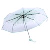 flexman Cherry Blossoms Umbrella, Fashionable Transparent Windproof Manual Folding Umbrella,