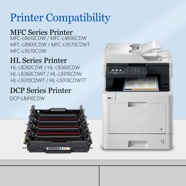 DR 431CL DR431CL Drum Unit Replacement 1-Pack - Compatible for Brother DR431CL DR-431CL Drum MFC-L8900CDW L9570CDWT HL-L8260CDW L8360CDW L9310CDWT Printer Toner (DR431CL Drum Unit)