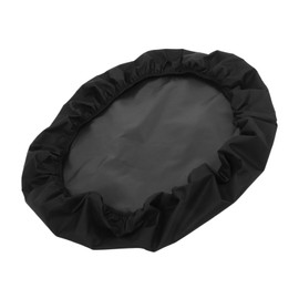Gatuida Outdoor Fire Pit Cover Fireproof Oxford for Round Fire Pits Gas Fireplaces Black Xhinches Durable Protection Against Rain Debris