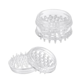 sourcing map 4 Pcs Carpet Protectors Spiked Caster Cups 1.46" Round Spiked Furniture Cup Furniture Carpet Protectors for Furniture Legs Table Chair Sofa