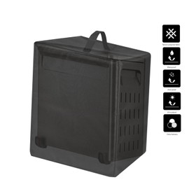 Heavy Duty Fabric Water-Resistant Nylon Toaster Oven Dust Cover For Ninja SP151 Flip Toaster Oven&Air Fryer (Black)