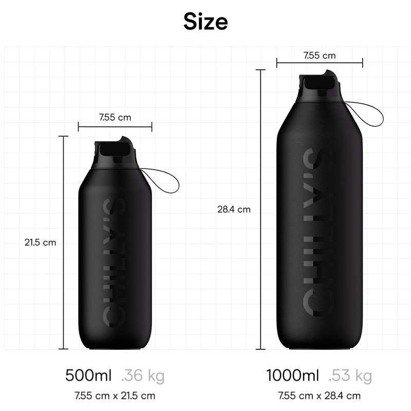 Chilly's Series 2 Flip Bottle - Thermos Flask with Sports