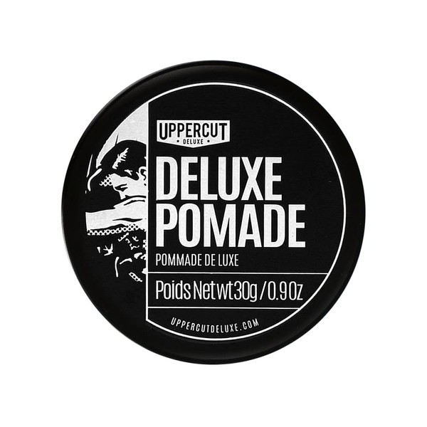 Uppercut Deluxe, Deluxe Pomade Midi, Professional Water Based Pomade to Create Timeless and Classic Looks, Strong Hold and High Shine 30 g