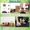 RimCereal 500 Sets Seed Starter Plant Pot Kit, 2.36" Square