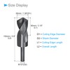 CoCud Reduced Shank Twist Drill Bit 35 mm Cut Edge