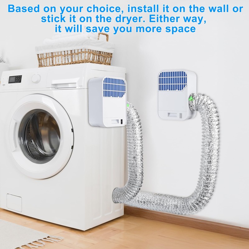 TenYoDaZonify 3-in-1 Indoor Dryer Vent Kit,Upgrade Energy Efficient Dryer Lint