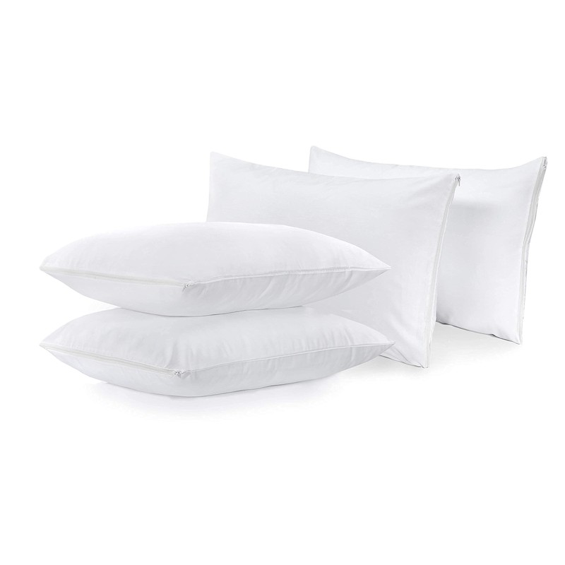 Adam Home 100% Brushed Microfiber Pillow Protectors (4 Pack, Standard