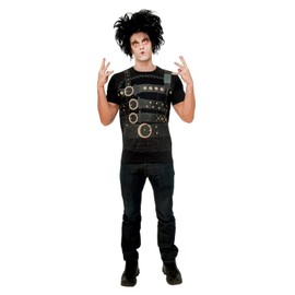Rubie's Men's Edward Scissorhands Costume Shirt Medium Black