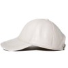 Genuine Real Lambskin Leather Unisex Baseball Cap - 100% Sheepskin
